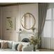 Naomi 45 X 42 inch Antique Brass Mirror