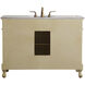 Danville 96 X 21 X 70 inch Light Antique Beige Vanity Sink Set