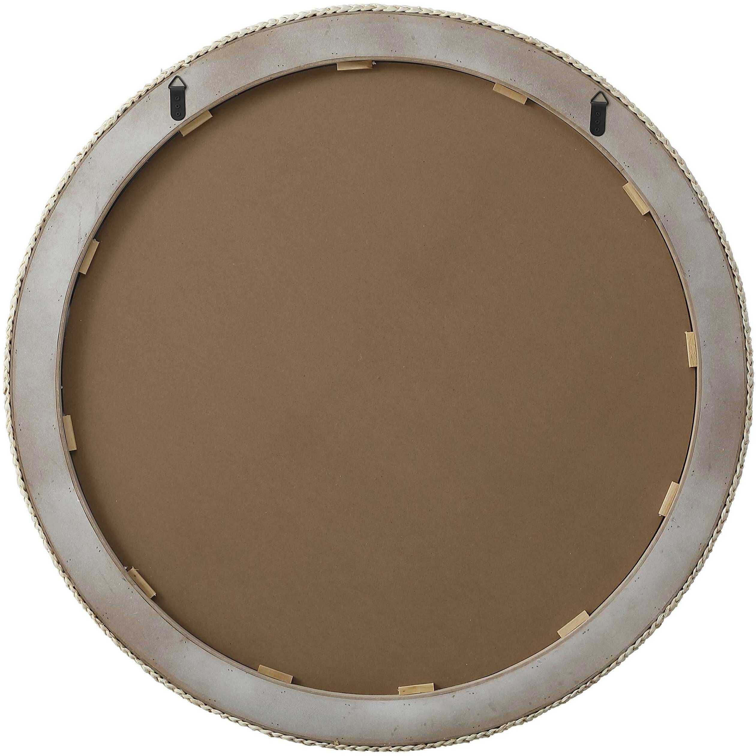 Marlowe 42 X 42 inch Linen White Mirror