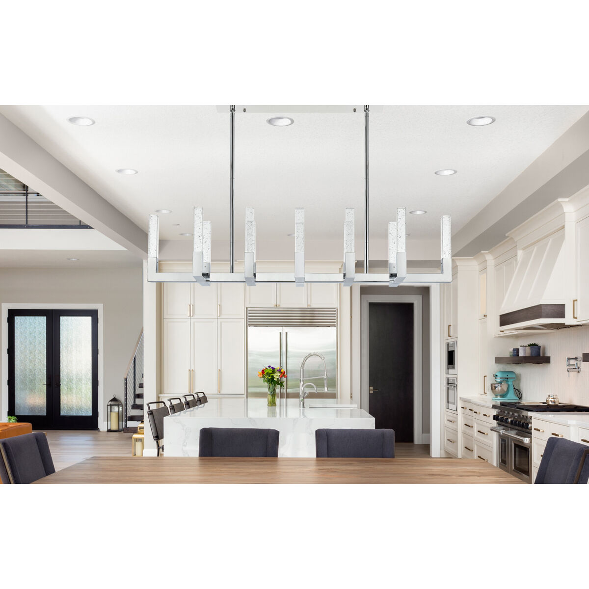 Elegant Lighting Noemi LED Pendant in Chrome 1030G54C