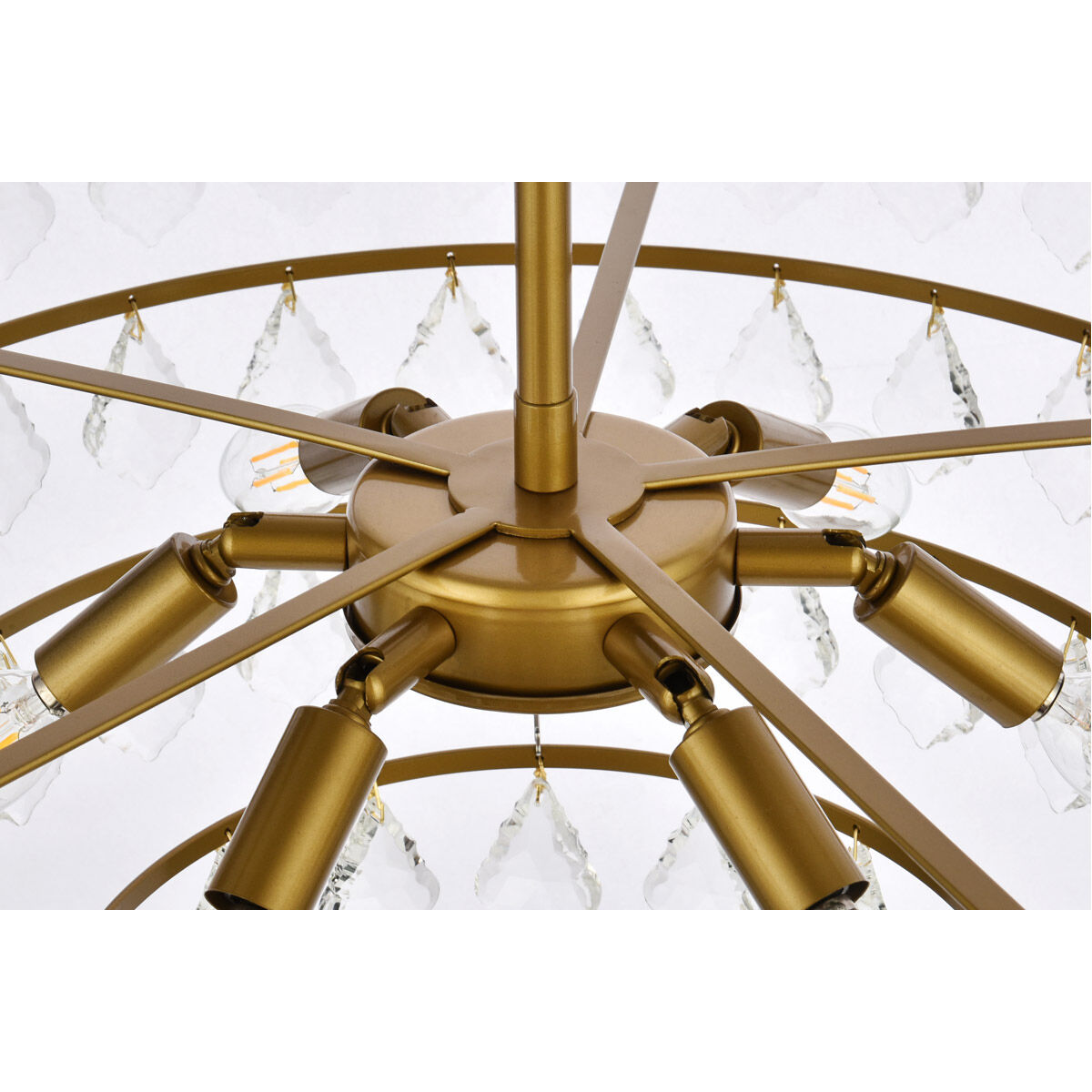 Ella 6 Light 28 inch Brass Pendant Ceiling Light