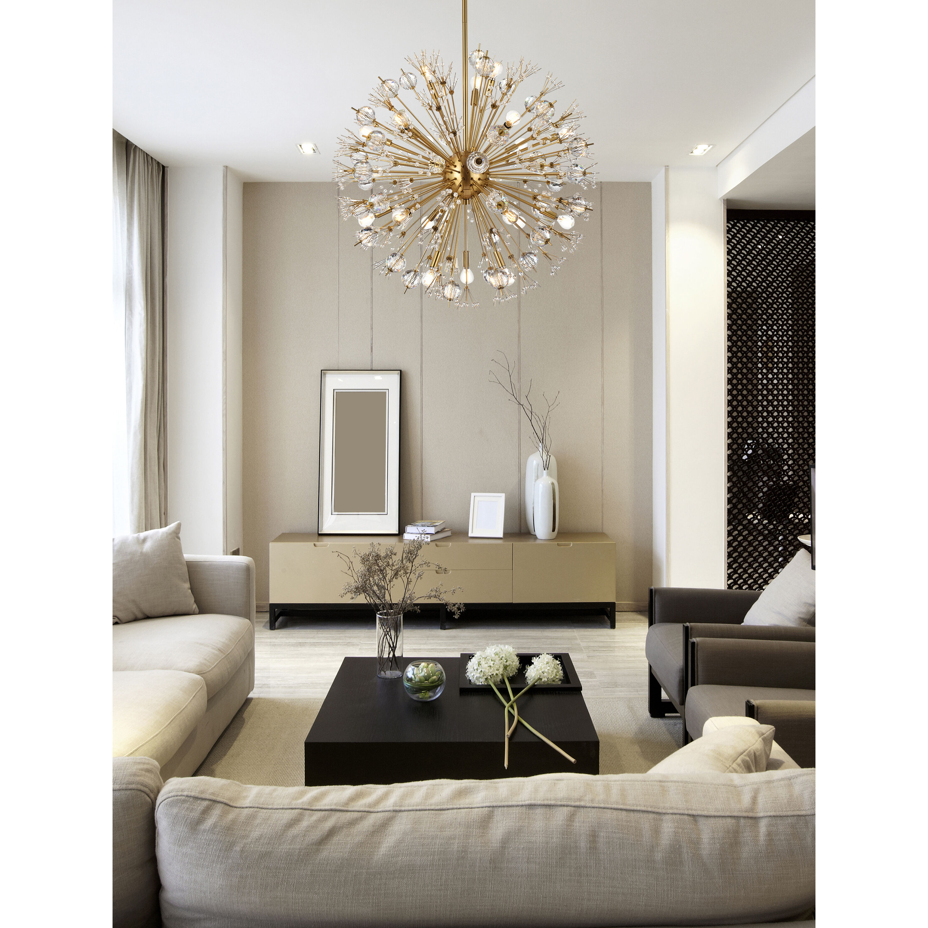 Vera 18 Light 32 inch Gold Pendant Ceiling Light