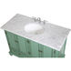 Rhodes 48 X 48 X 35 inch Vintage Mint and Brushed Nickel Vanity Sink Set