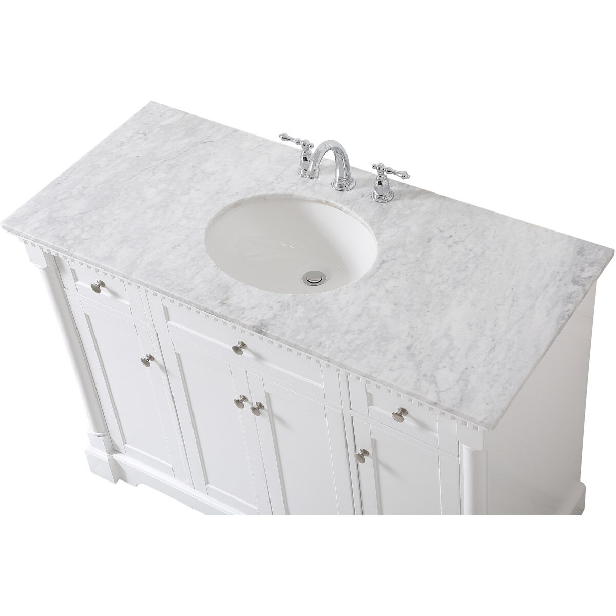 Clarence 48 X 22 X 35 inch White Vanity Sink Set
