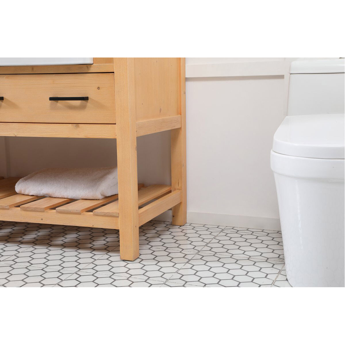 Clement 72 X 22 X 34 inch Natural Wood Bathroom Vanity Cabinet