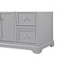 Franklin 42 X 22 X 35 inch Grey Bathroom Vanity Cabinet