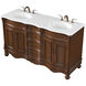 Windsor 60 X 21.5 X 35 inch Teak Vanity Sink Set