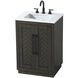 Chase 24 X 34 inch Chocolate Oak Bathroom Vanity Cabinet