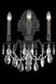 Monarch 3 Light 14 inch Dark Bronze Wall Sconce Wall Light in Royal Cut