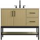 Lennox 42 X 34 inch Honey Brown Bathroom Vanity Cabinet