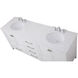 Irene 72 X 22 X 34 inch White Vanity Sink Set