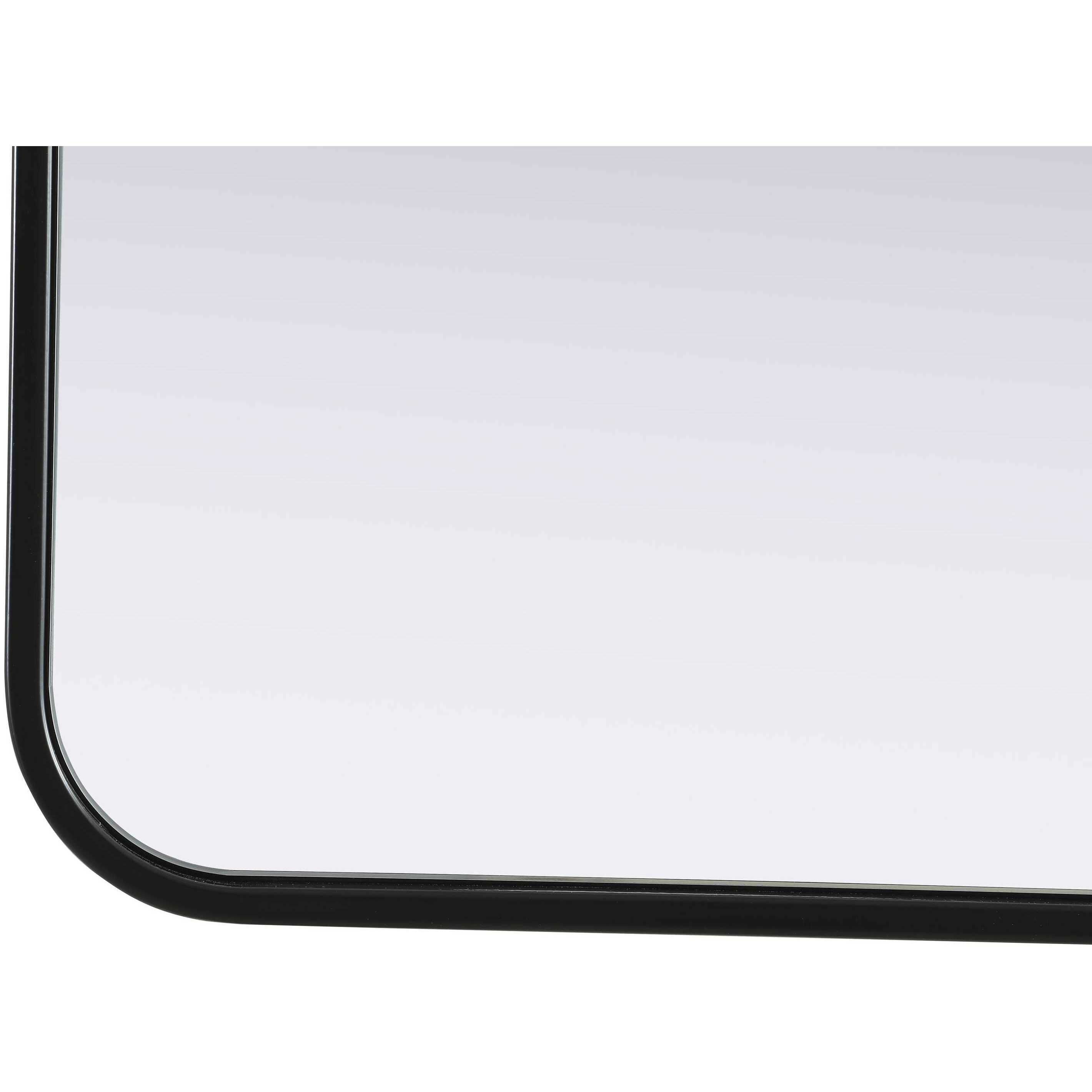 Remy 40 X 30 inch Black Mirror