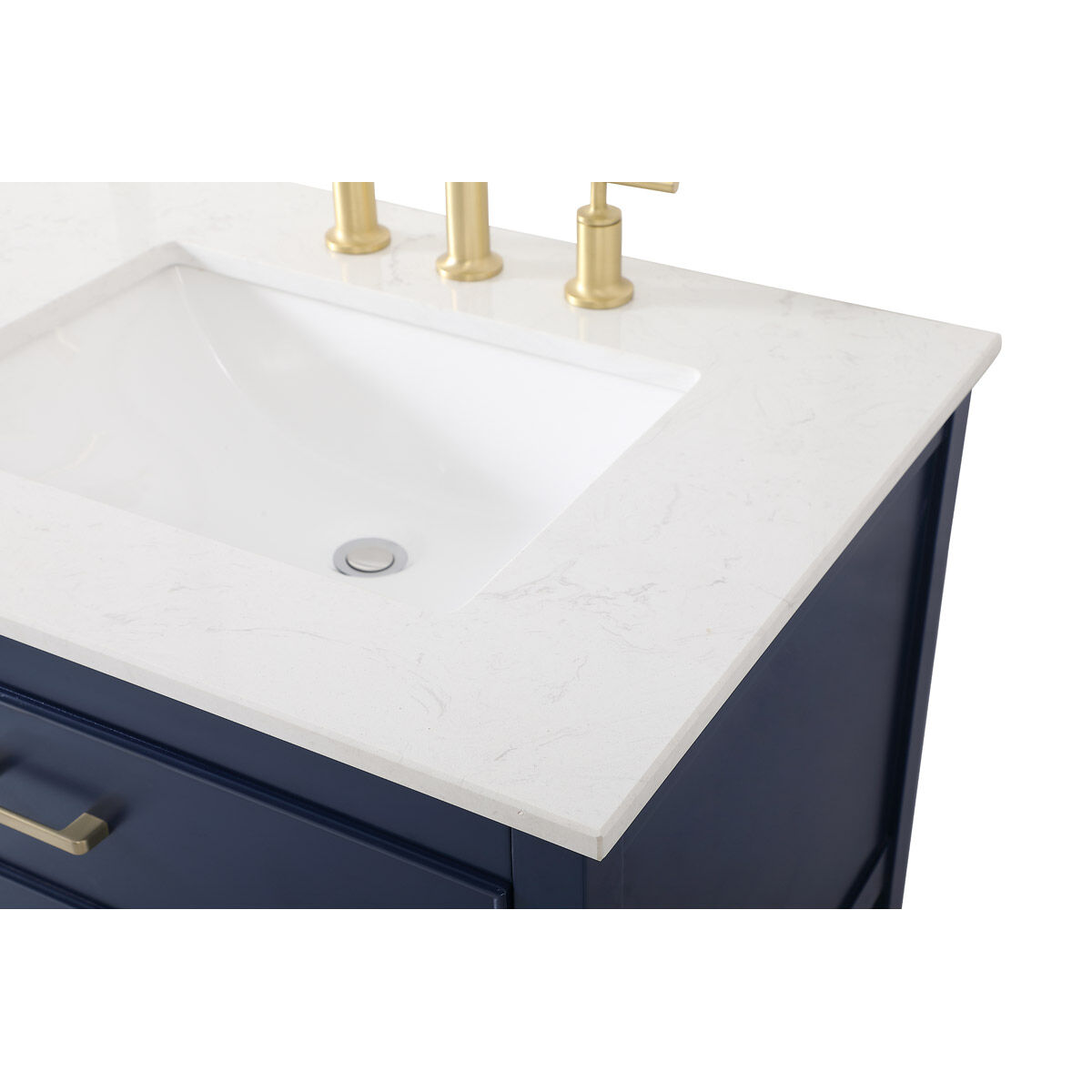 Sinclaire 72 X 22 X 34 inch Blue Vanity Sink Set