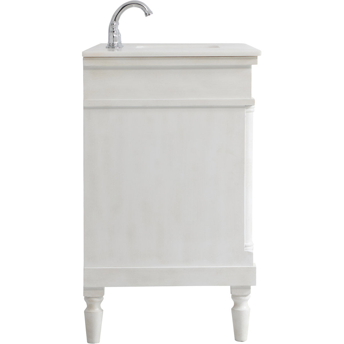 Lexington 48 X 21.5 X 35 inch Antique White Vanity Sink Set