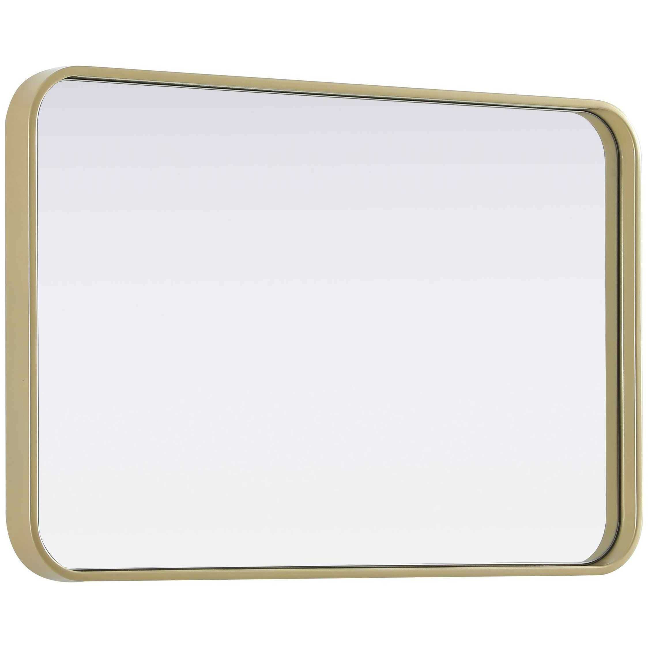 Remy 30 X 20 inch Brass Mirror