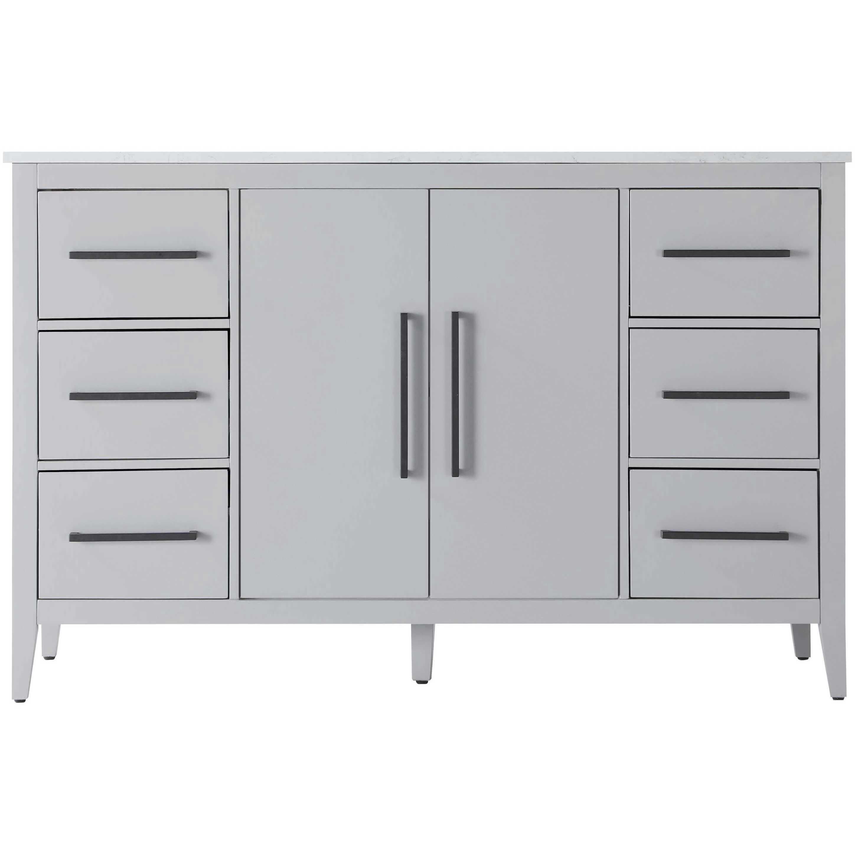 Millie 54 X 35 inch Grey Bathroom Vanity Cabinet