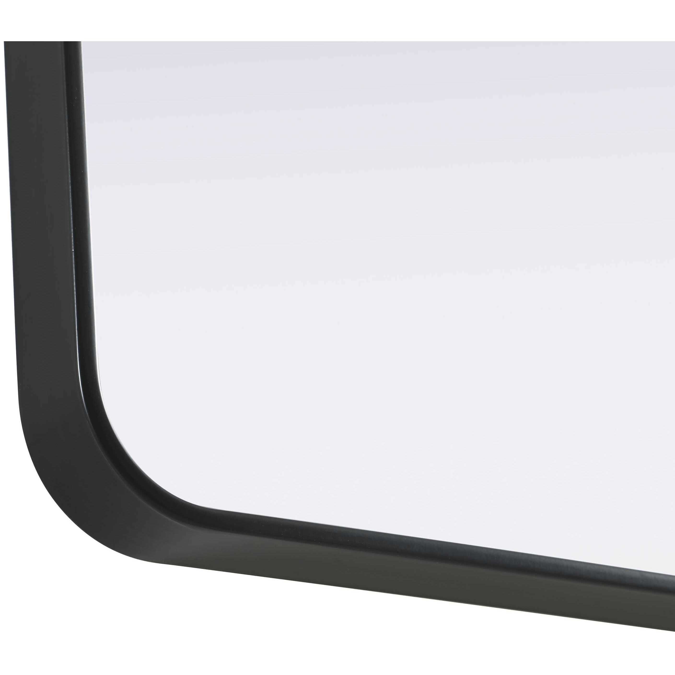 Remy 36 X 36 inch Black Mirror