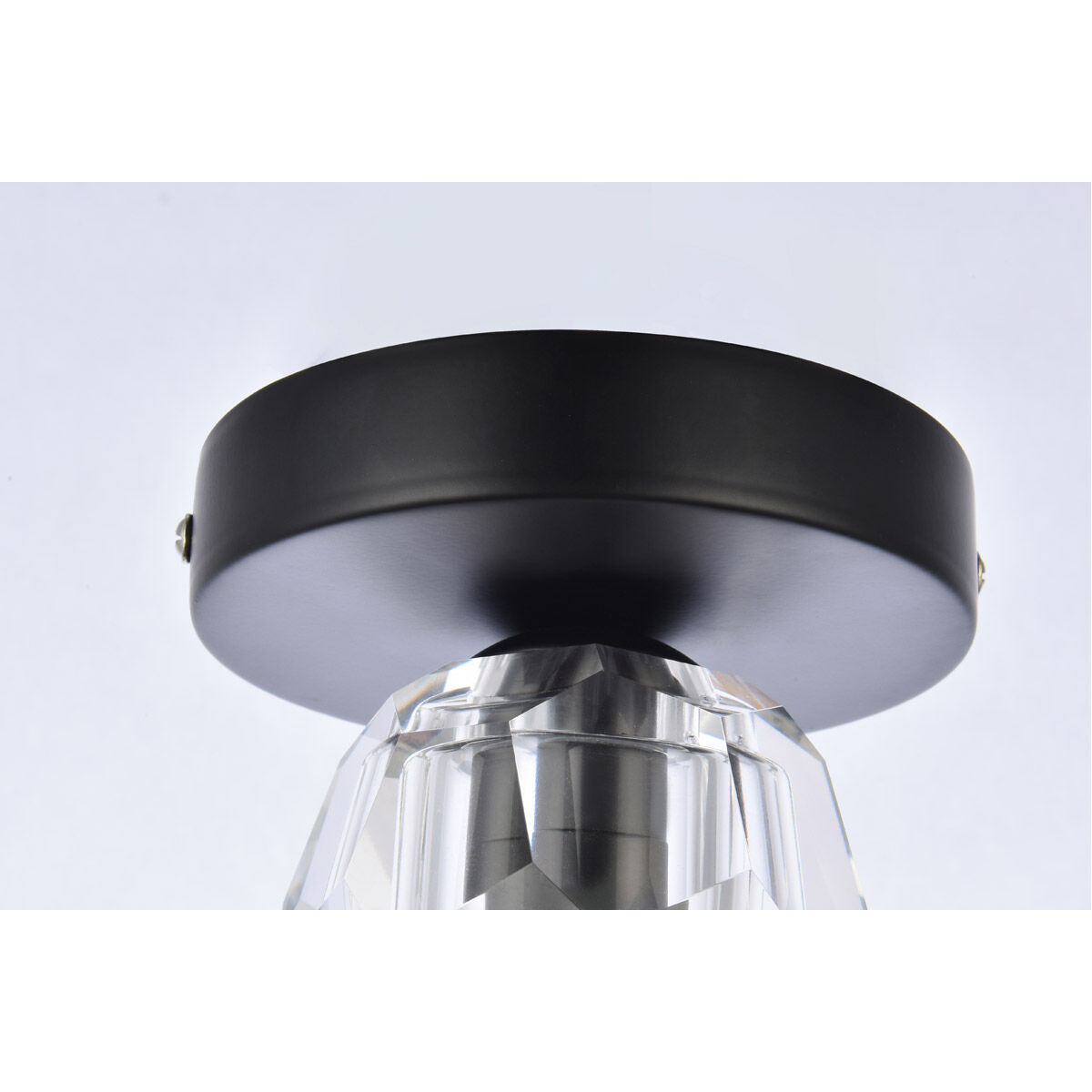 Eren 1 Light 5 inch Black Flush Mount Ceiling Light