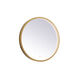 Pier 21 X 21 inch Brass LED Mirror