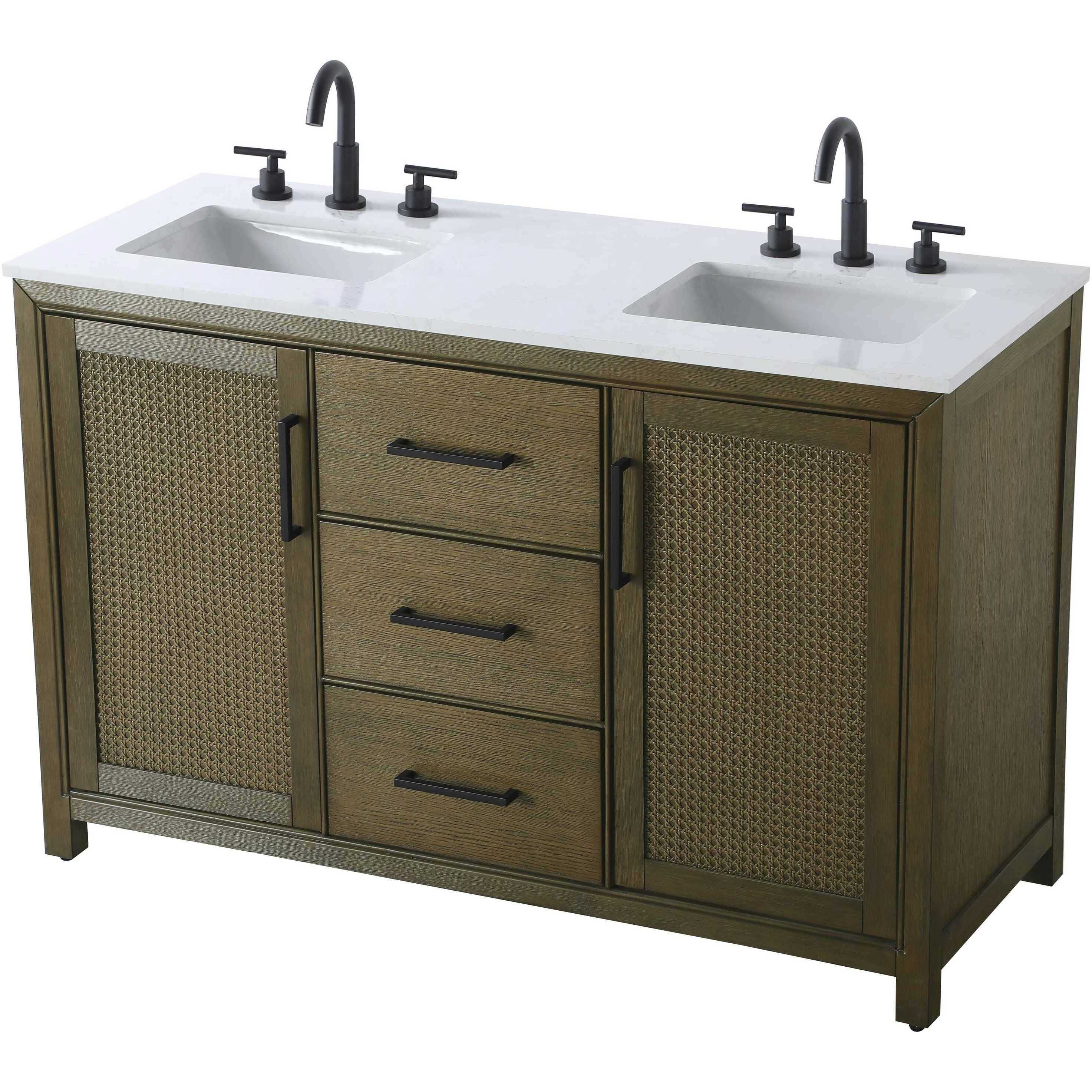 Alina 54 X 34 inch Hazel Oak Bathroom Vanity Cabinet