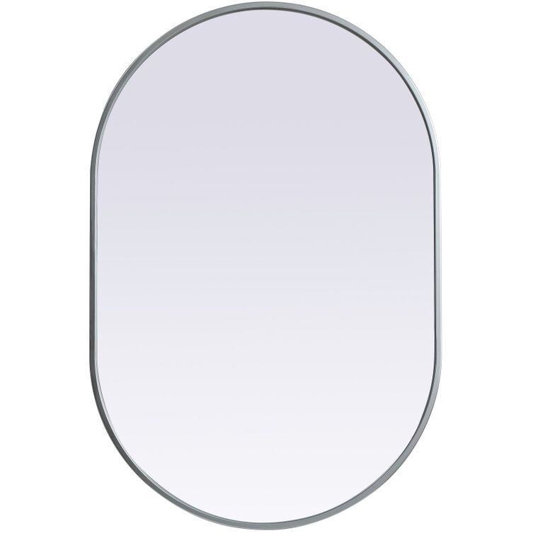 Asha 36 X 24 inch Silver Mirror in 24 x 36