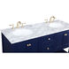 Metropolis 60 X 22 X 34 inch Blue Vanity Sink Set
