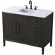 Blakely 42 X 34 inch Chocolate Oak Bathroom Vanity Cabinet