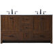 Soma 60 X 19 X 34 inch Expresso Vanity Sink Set