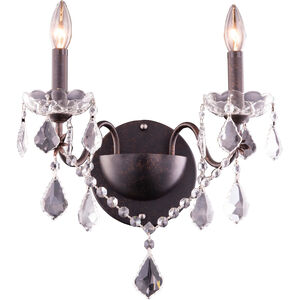 St. Francis 2 Light 13 inch Chrome Wall Lamp Wall Light in Royal Cut