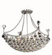 Corona 8 Light 20 inch Chrome Dining Chandelier Ceiling Light in Royal Cut