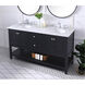 Metropolis 60 X 22 X 34 inch Black Vanity Sink Set