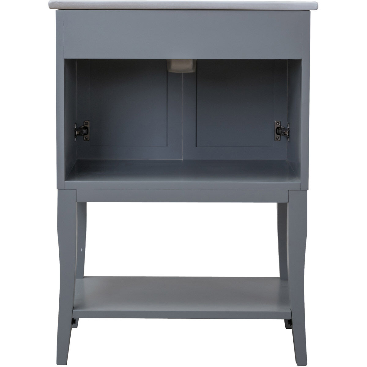 Mason 24 X 33 inch Grey and Chrome Vanity Set