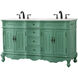 Danville 60 X 21 X 36 inch Vintage Mint Vanity Sink Set