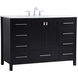 Irene 48 X 22 X 34 inch Black Vanity Sink Set