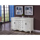 Windsor 60 X 22 X 36 inch Antique White Vanity Sink Set