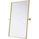 Amoura 40 X 30 inch Brass Mirror