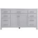 Lewis 60 X 22 X 34 inch Grey Vanity Sink Set