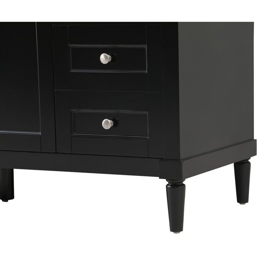 Bennett 60 X 21 X 35 inch Black Vanity Sink Set