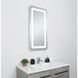 Genesis 36 X 18 inch Glossy White LED Mirror