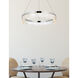 Linden 1 Light 22 inch Chrome Chandelier Ceiling Light