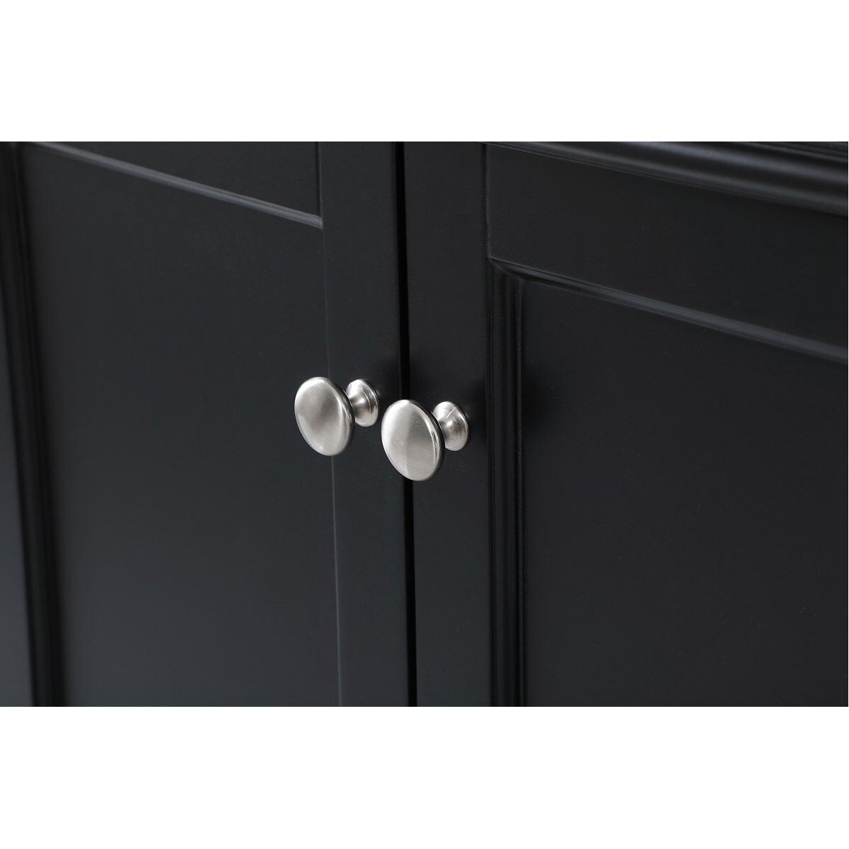 Park Avenue 60 X 21.5 X 35 inch Black Vanity Sink Set