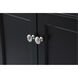 Park Avenue 60 X 21.5 X 35 inch Black Vanity Sink Set