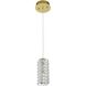 Aston 1 Light 6.5 inch Satin Gold Pendant Ceiling Light