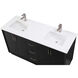 Hayes 60 X 22 X 35 inch Black Vanity Sink Set