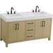 Nathan 60 X 34 inch Honey Brown Bathroom Vanity Cabinet