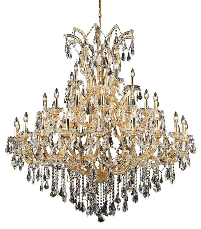 Maria Theresa 41 Light 52 inch Gold Foyer Ceiling Light in Clear, Royal Cut