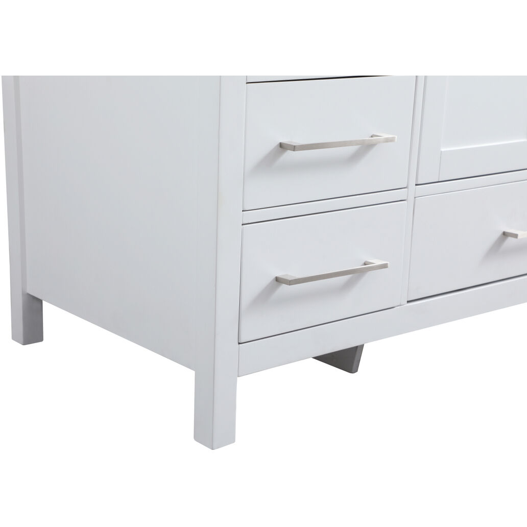 Irene 54 X 22 X 34 inch White Vanity Sink Set