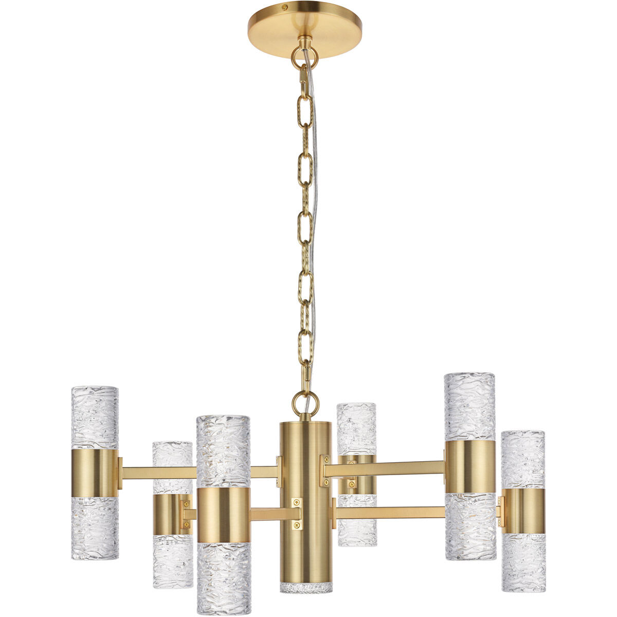 Vega LED 26 inch Gold Pendant Ceiling Light