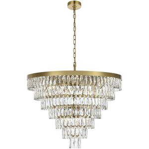 Josephine 25 Light 32 inch Satin Gold Chandelier Ceiling Light