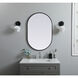 Asha 36 X 24 inch Black Mirror in 24 x 36